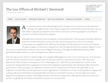 Tablet Screenshot of desmondtaxlaw.com